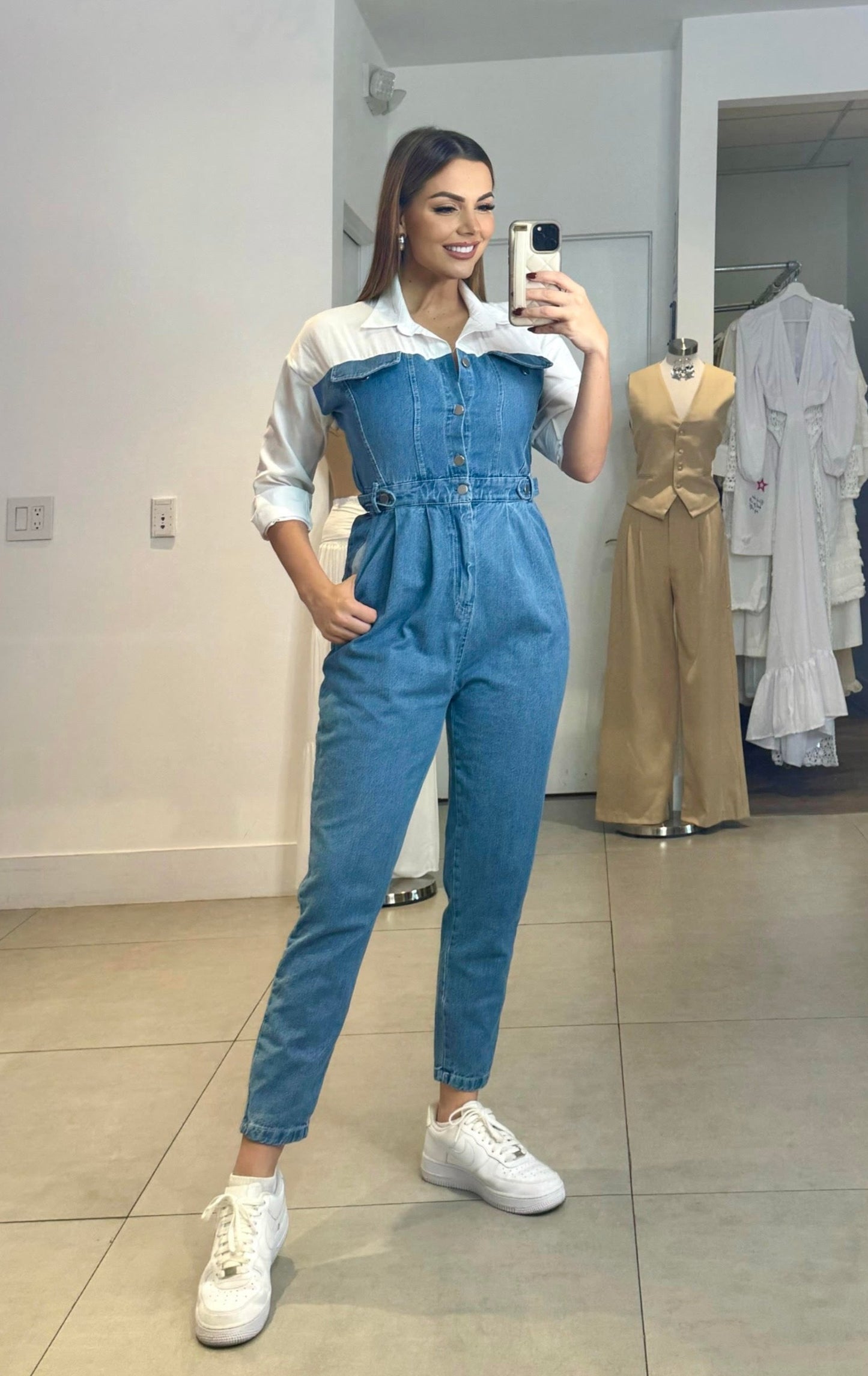 Praga Denim Jumpsuit